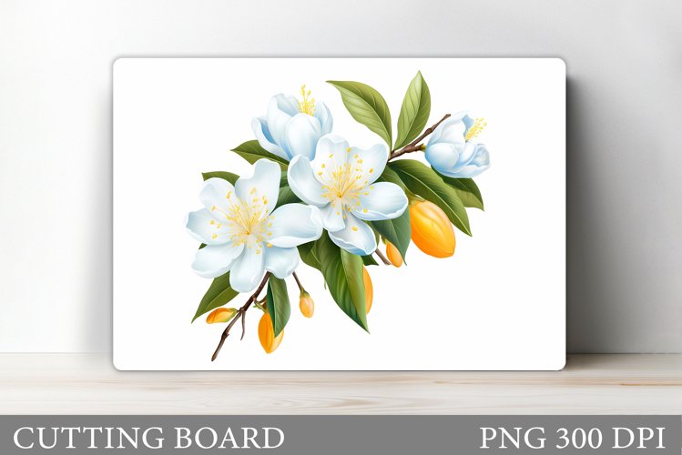 Flowers Cutting Board Design. Flowers Kitchen Cutting Board example image 1