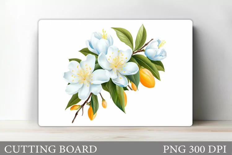 Flowers Cutting Board Design. Flowers Kitchen Cutting Board
