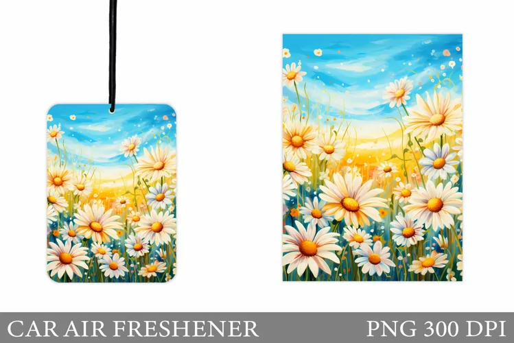 Daisy Flowers Car Air Freshener. Flowers Car Air Freshener