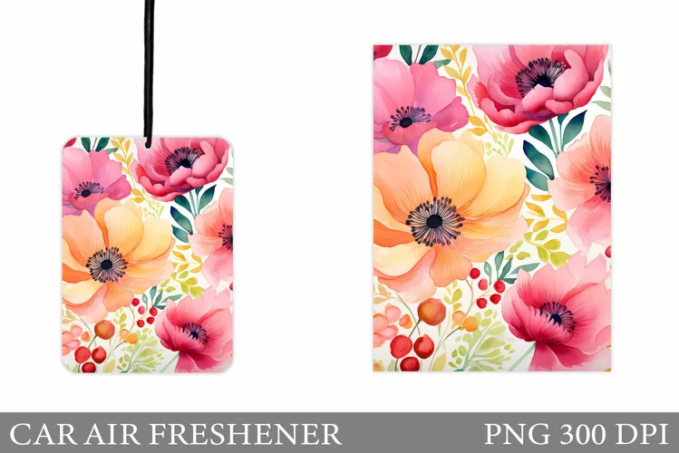 Flowers Car Air Freshener. Car Air Freshener Design