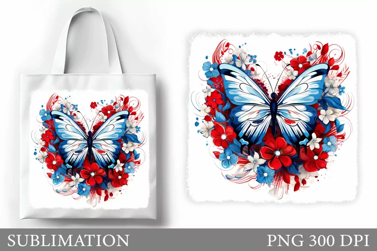 Butterfly Sublimation. Butterfly Tote Bag Sublimation