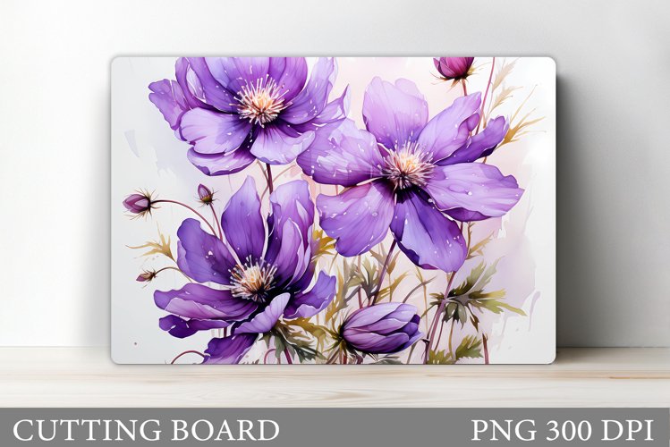 Flowers Cutting Board Design. Flowers Kitchen Cutting Board example image 1