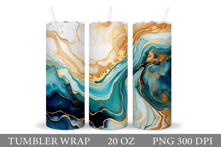 Alcohol Ink Tumbler Wrap Image 8
