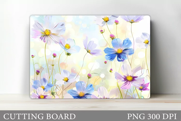 Flowers Cutting Board Design. Flowers Kitchen Cutting Board