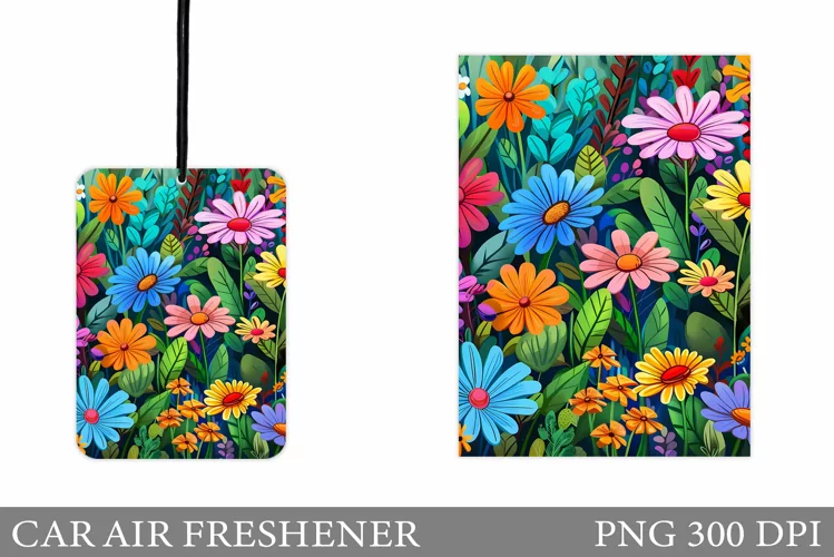 Daisy Flowers Car Air Freshener. Flowers Car Air Freshener