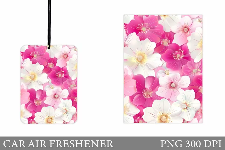 Flowers Car Air Freshener. Floral Car Air Freshener Design
