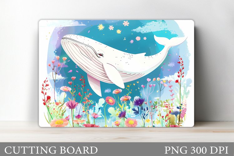 Whale Cutting Board. Sea Cutting Board Sublimation