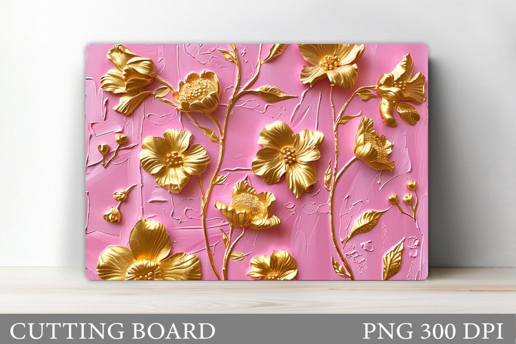 Flowers Cutting Board Design. Flowers Kitchen Cutting Board example image 1