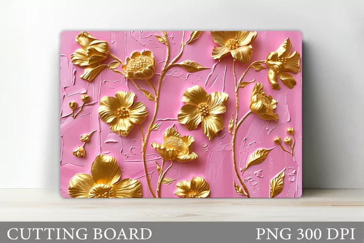Flowers Cutting Board Design. Flowers Kitchen Cutting Board