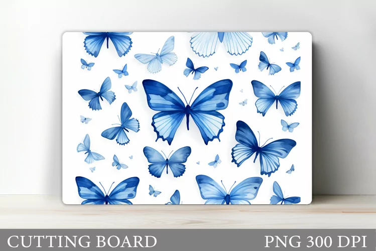 Butterflies Cutting Board. Kitchen Cutting Board Sublimation