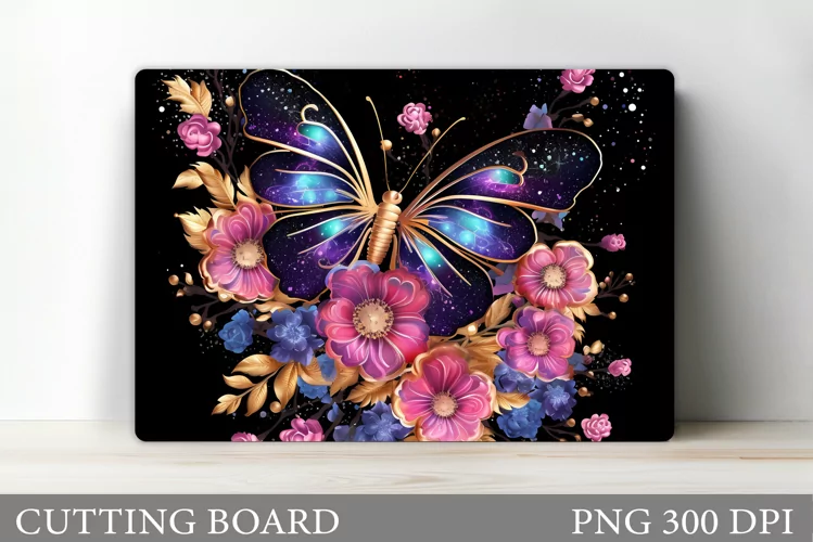 Butterfly Cutting Board. Flowers Cutting Board Sublimation