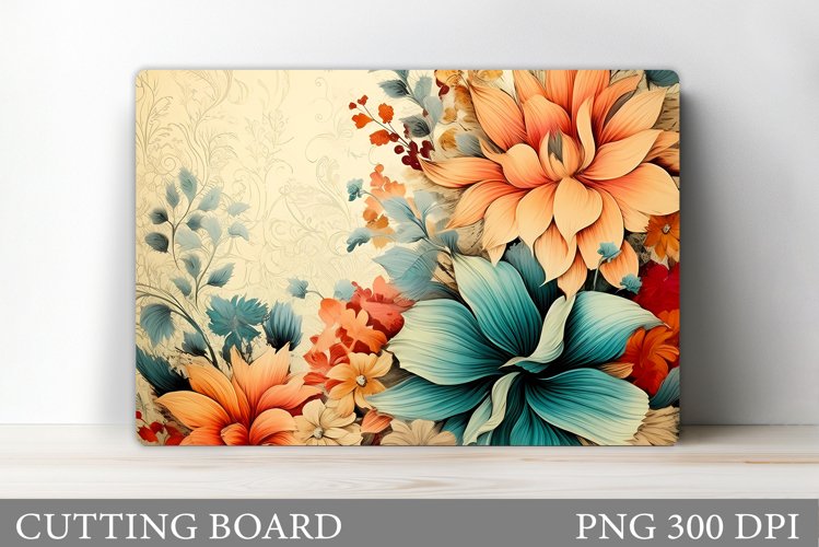 Flowers Cutting Board. Flowers Cutting Board Sublimation