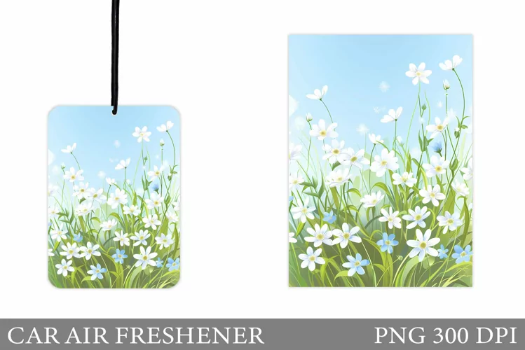 Flowers Car Air Freshener. Summer Car Air Freshener Design