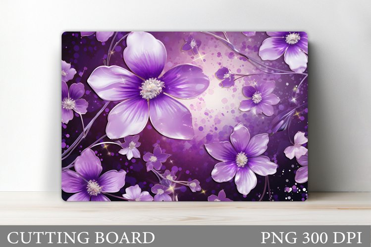 Flowers Cutting Board. Flowers Kitchen Cutting Board example image 1