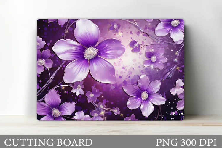 Flowers Cutting Board. Flowers Kitchen Cutting Board
