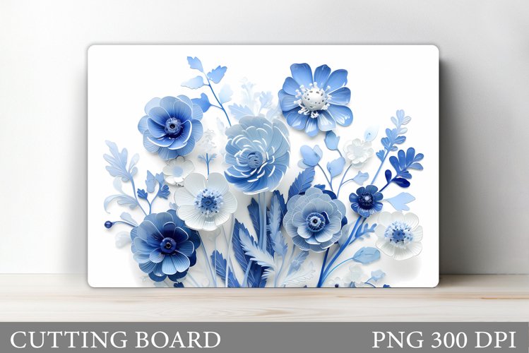 3D Flowers Cutting Board. Flowers Cutting Board Design