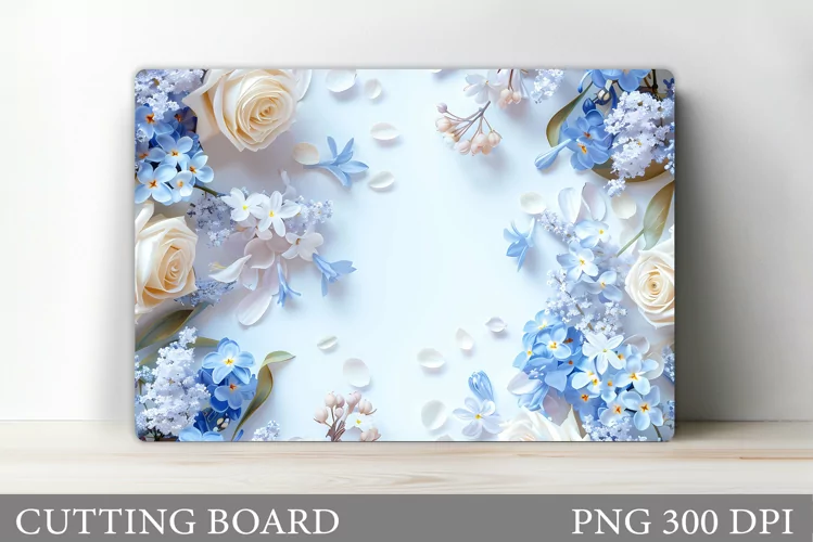 Flowers Cutting Board. Flowers Kitchen Cutting Board