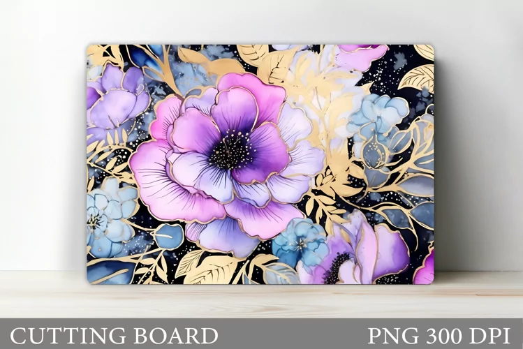 Flowers Cutting Board Design. Flowers Kitchen Cutting Board