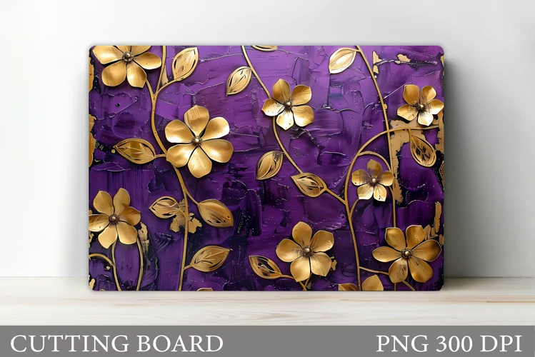 Flowers Cutting Board Design. Flowers Kitchen Cutting Board