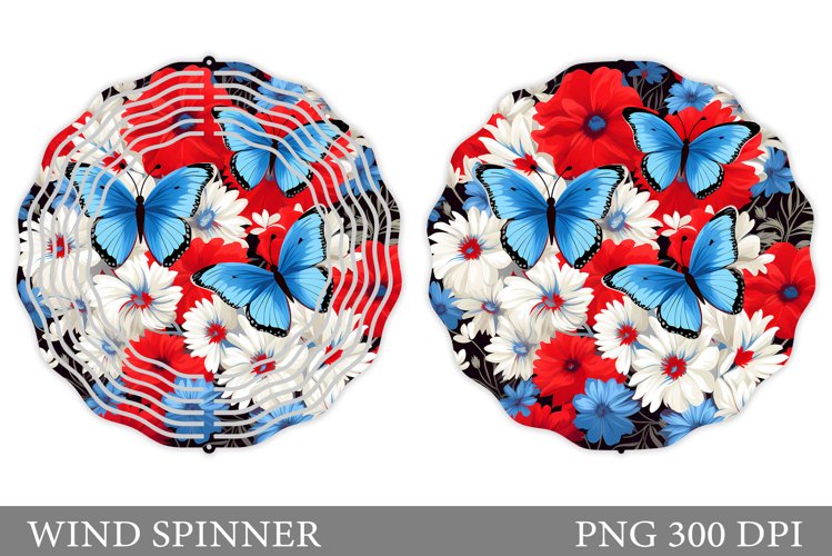 Butterflies Wind Spinner. Summer Wind Spinner Sublimation