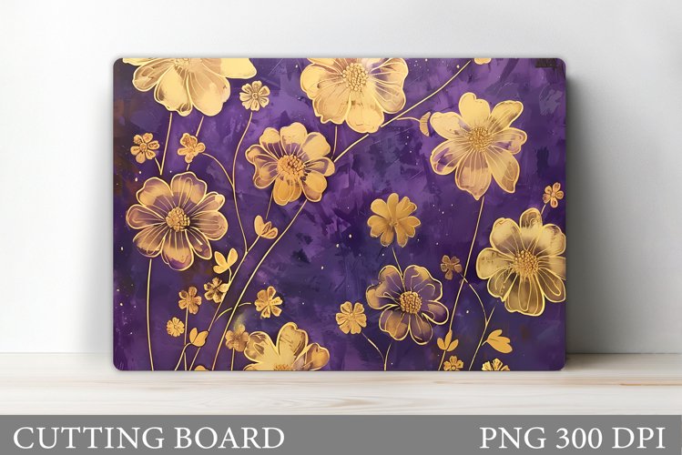 Flowers Cutting Board. Floral Cutting Board Design example image 1