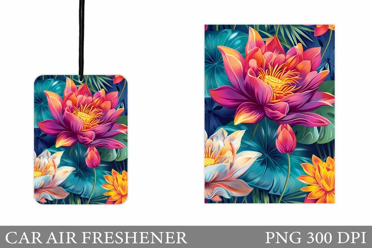 Flowers Car Air Freshener. Floral Car Air Freshener Design