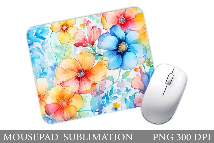 Flowers Mouse Pad Design. Flowers Mouse Pad Sublimation