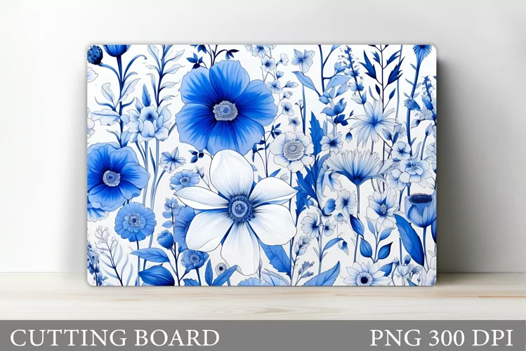 Flowers Cutting Board Design. Flowers Kitchen Cutting Board