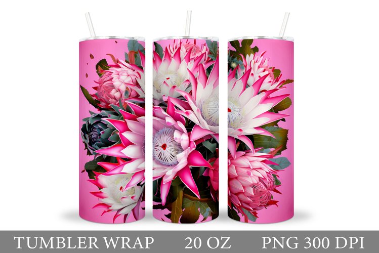 Floral Tumbler Wrap. Flowers Tumbler Sublimation
