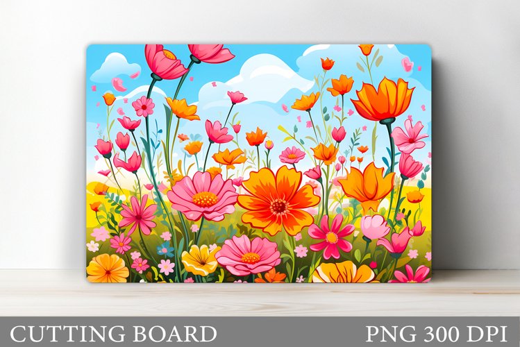 Flowers Cutting Board Design. Flowers Kitchen Cutting Board