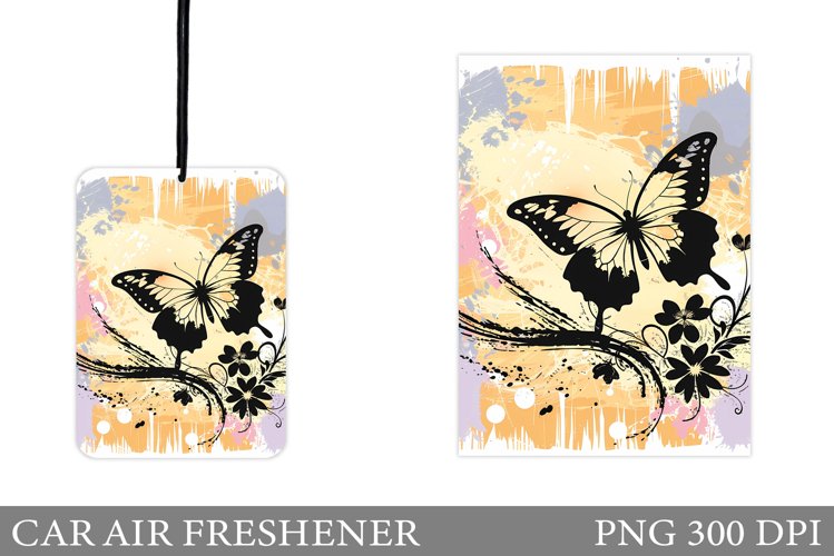 Butterfly Car Air Freshener. Car Air Freshener Sublimation