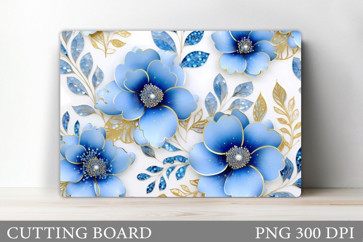 Flowers Cutting Board. Kitchen Cutting Board Sublimation example image 1