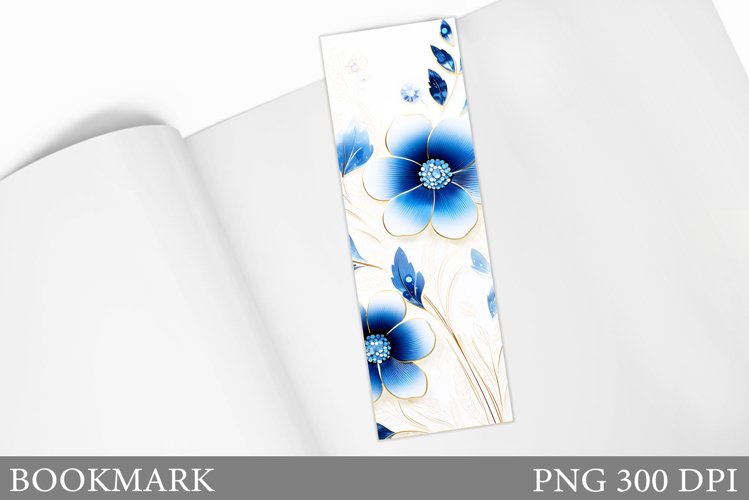 Floral Bookmark Design. Flowers Bookmark Sublimation