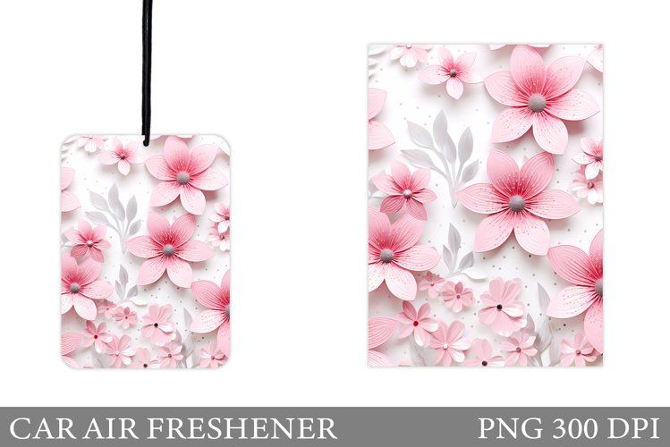 3D Flowers Car Air Freshener. Car Air Freshener Design