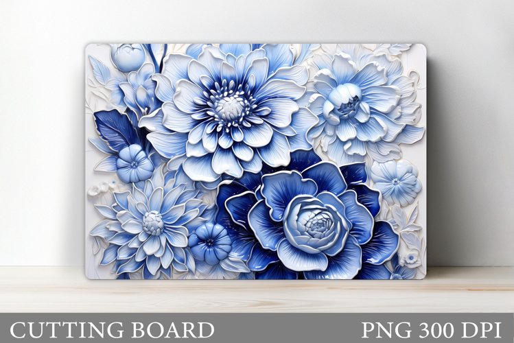 Flowers Cutting Board. Floral Cutting Board Design