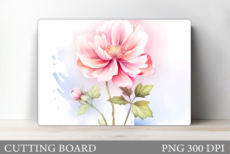 Flowers Cutting Board Design. Flowers Kitchen Cutting Board example image 1