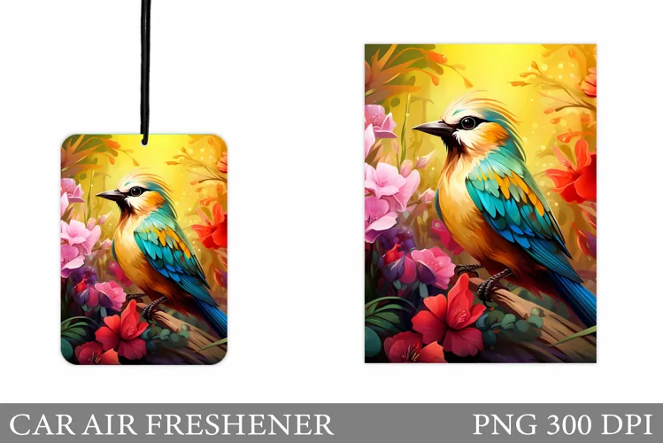 Bird Car Air Freshener Design. Summer Car Air Freshener