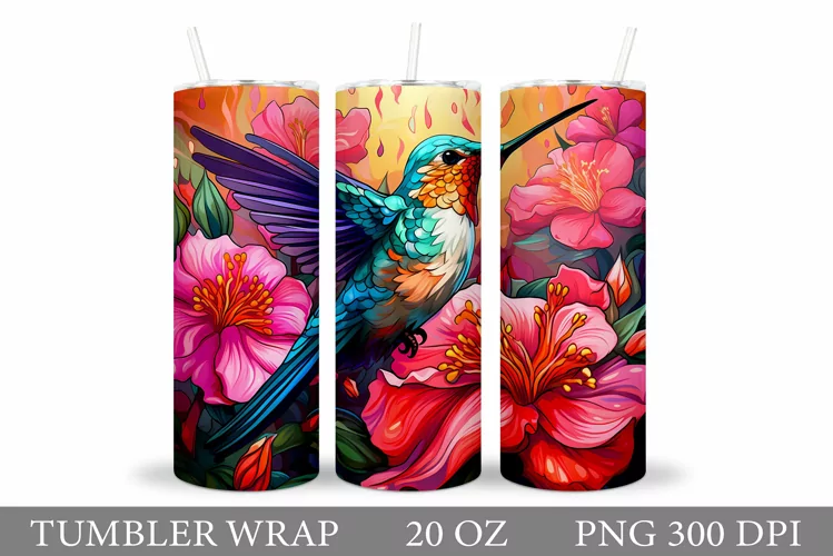 Hummingbird Tumbler. 3D Hummingbird Tumbler Design