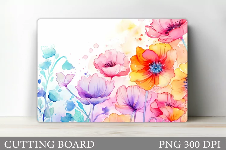 Flowers Cutting Board. Flowers Kitchen Cutting Board Design