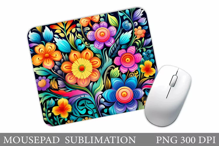 Flowers Mouse Pad. Flowers Mouse Pad Sublimation