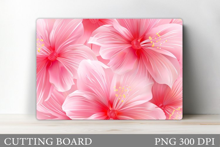 Flowers Cutting Board. Floral Cutting Board Design example image 1