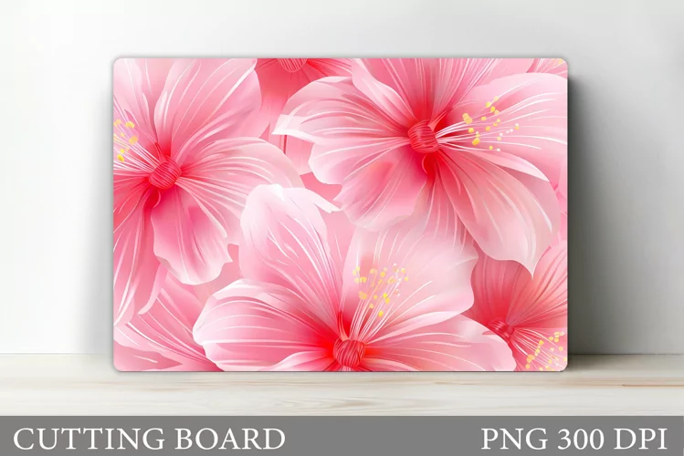 Flowers Cutting Board. Floral Cutting Board Design
