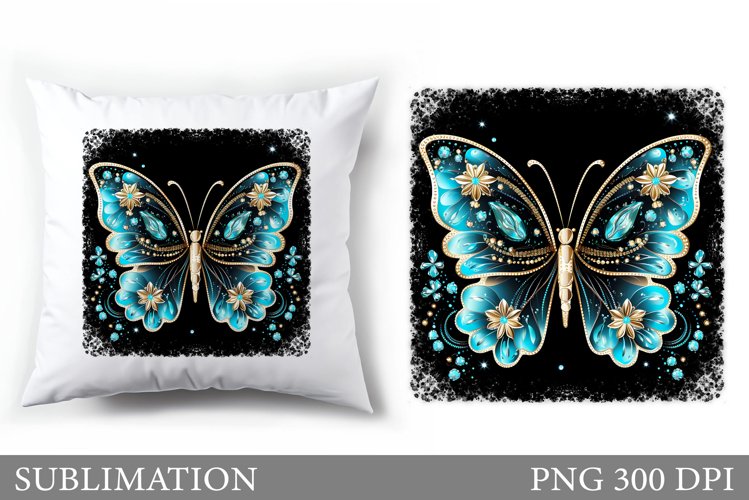 Butterfly Sublimation. Butterfly Pillow Sublimation example image 1