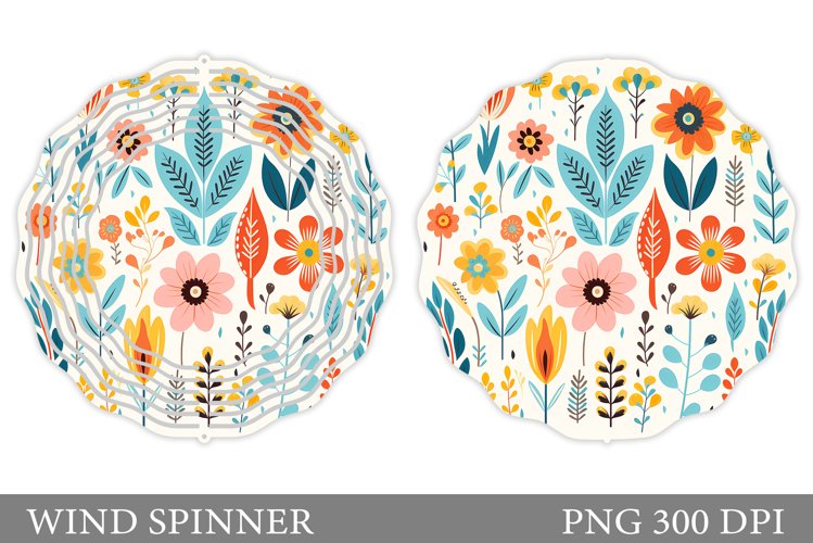 Flowers Wind Spinner. Flowers Wind Spinner Sublimation