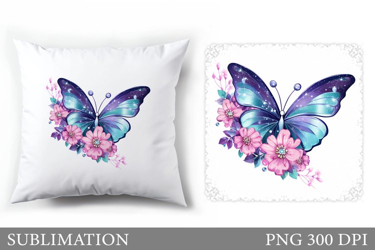 Butterfly Pillow Sublimation. Bitterfly Sublimation