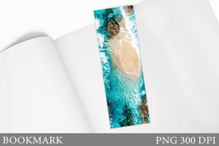 Sea Bookmark Sublimation. Sea Bookmark Design