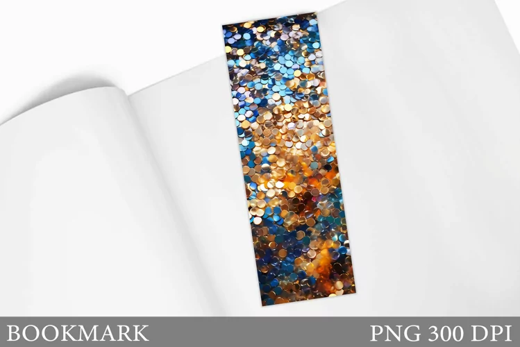 Glitter Bookmark Sublimation. Sequins Bookmark Design