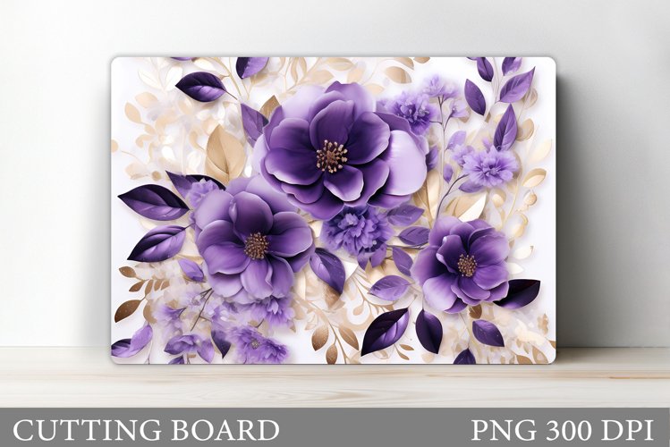 Flowers Cutting Board. 3D Flowers Cutting Board Design example image 1