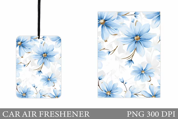 Floral Car Air Freshener. Flowers Car Air Freshener Design