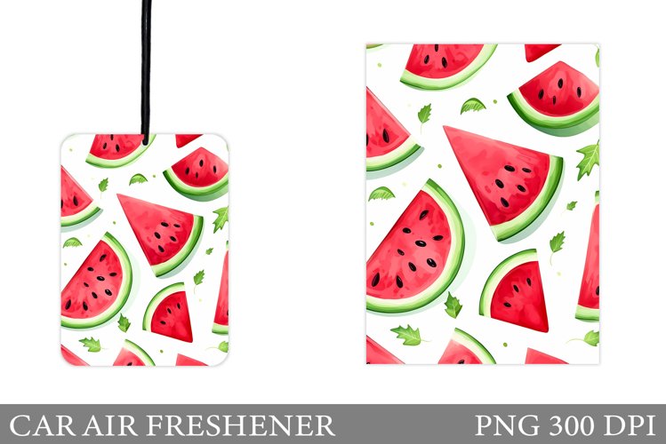 Watermelon Car Air Freshener Design. Watermelon Sublimation